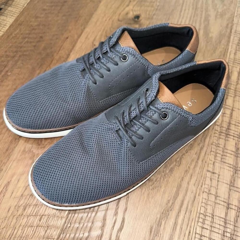 Seven 91 Men’s Gray Ocireri Oxford Casual Sneaker Shoes Size 8